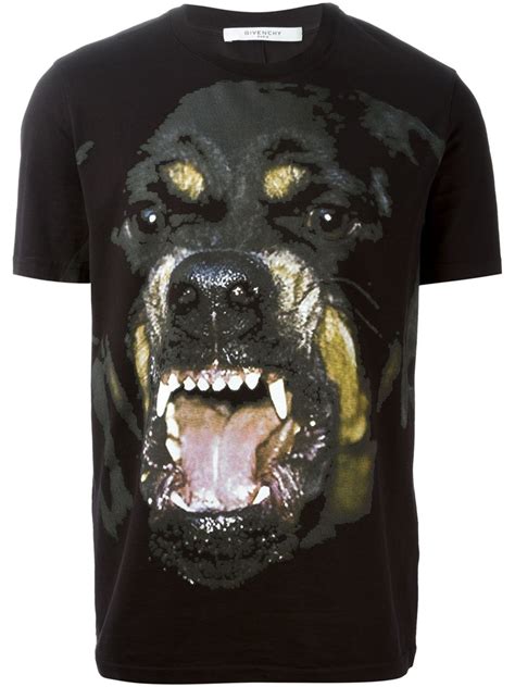 givenchy shirt heren rottweiler|Givenchy rottweiler shirt for sale.